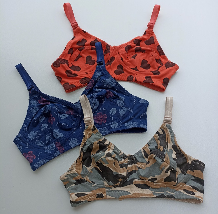 سوتین اقتصادی نخی راحتی بدون فنر